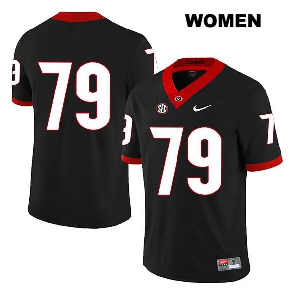 Georgia Bulldogs Women's Isaiah Wilson #79 NCAA No Name Legend Authentic Black Nike Stitched College Football Jersey NTO4756OV